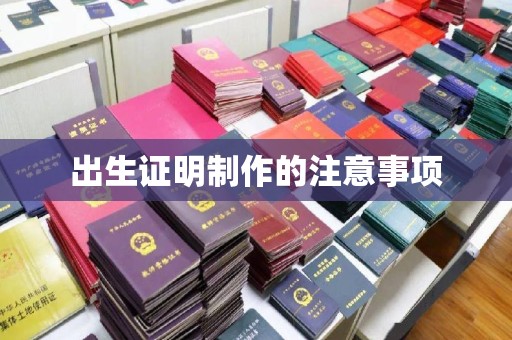 西湖出生证明制作的注意事项