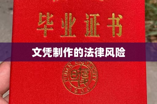 西湖文凭制作的法律风险