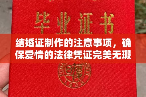 西湖结婚证制作的注意事项，确保爱情的法律凭证完美无瑕